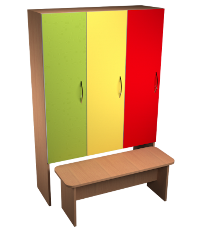 Шафа для роздягальні в дитячому садочку ЛУЧ (13579)